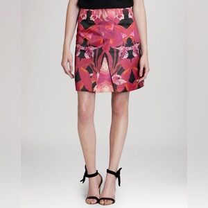Ted Baker GALWAI Jungle Orchid Print Floral A-line Skirt Size 8 Chic Party